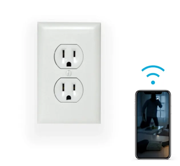 4K Wall Outlet Hidden Wi-Fi Camera