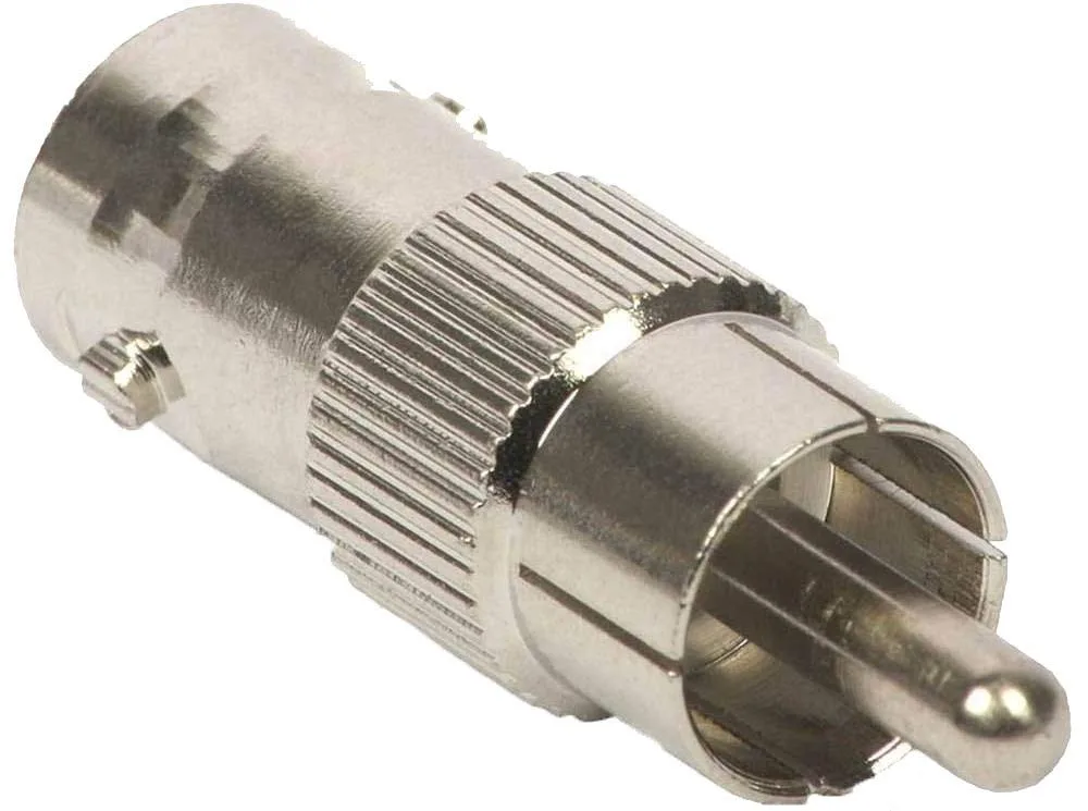 BNC FITTING ( BNC MALE TO RCA MALE)