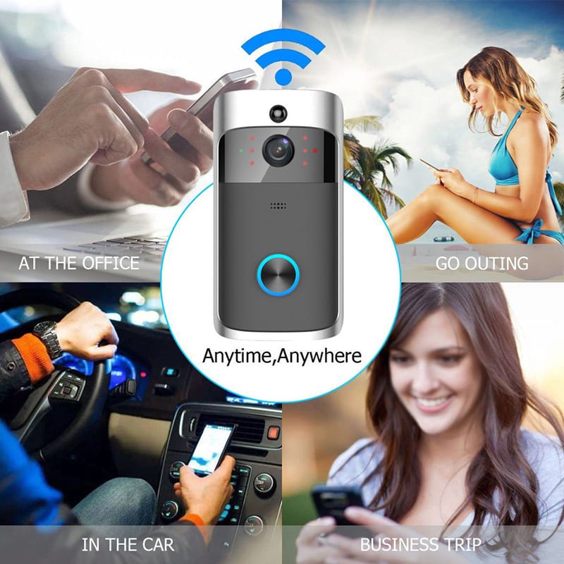 Smart Wireless WiFi Door Bell Video Phone IR Night Vision