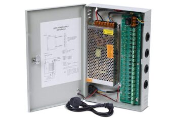 CCTV Camera Power Supply Distribution Box 12V DC 10A - 18 Channels