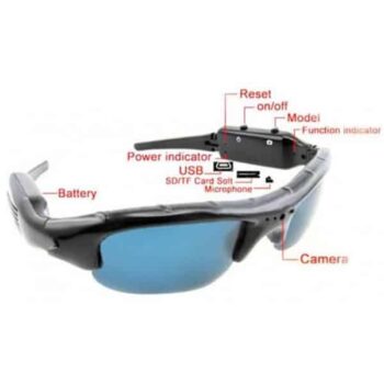 Mini DV DVR espía gafas Recorder de sol Cámara de audio Video