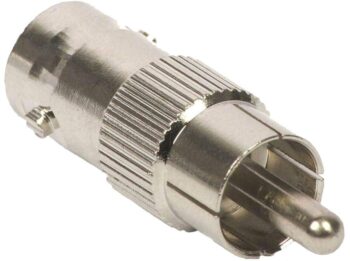 BNC FITTING ( BNC MALE TO RCA MALE)