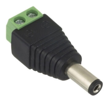 Conector de alimentación para CCTV-Macho Conector con terminales de tornillo