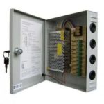 9 WAY CCTV CAMERA POWER SUPPLY 12V DC 9 CH/PORT 10 AMP DISTRIBUTION BOX 2 X KEY