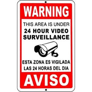 Señal de Advertencia y Monitoreo de Sistema de Vigilancia.