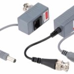 2 Video Balun transmisor receptor UTP con poder