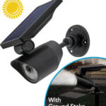 FARPOINT Motion and Light Sensor Activated Solar Night Beam Spotlight