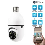HD Light Bulb Camera Color Night Vision Wireless Wifi Camera Smart Security Camera 1080P 360 Rotate Wifi IP PTZ For Outdoor RV04743